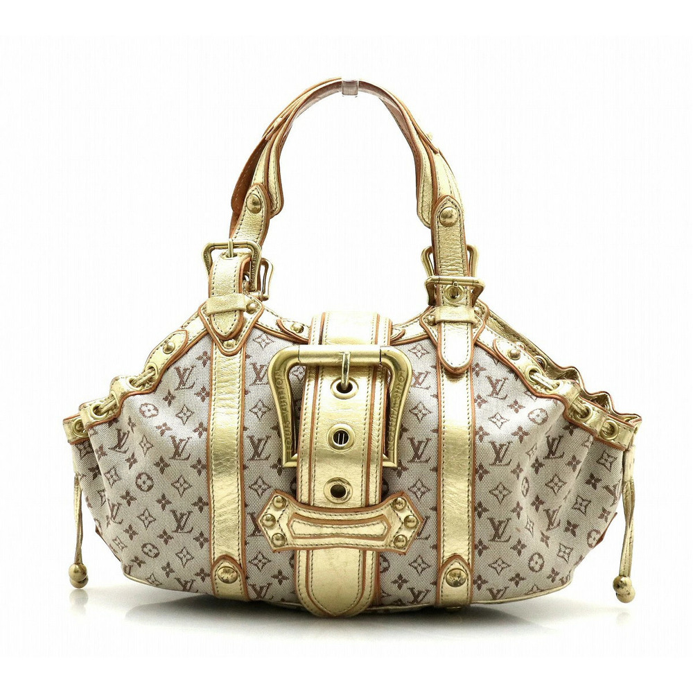 LOUIS VUITTON Monogram Lin Rada Collection Handbag Beige